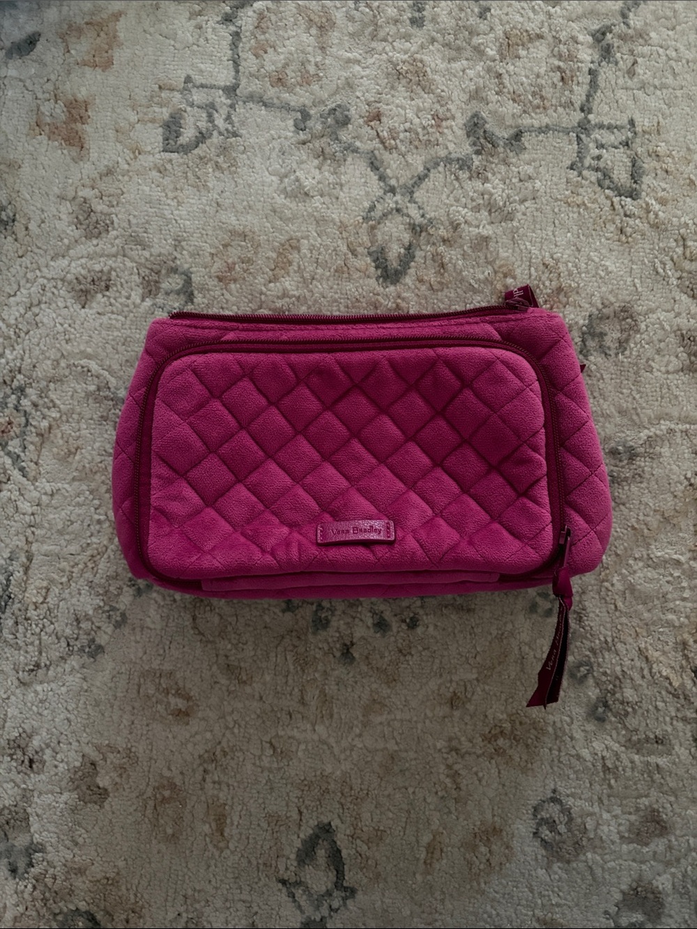 Vera Bradley Quilted makeup bag